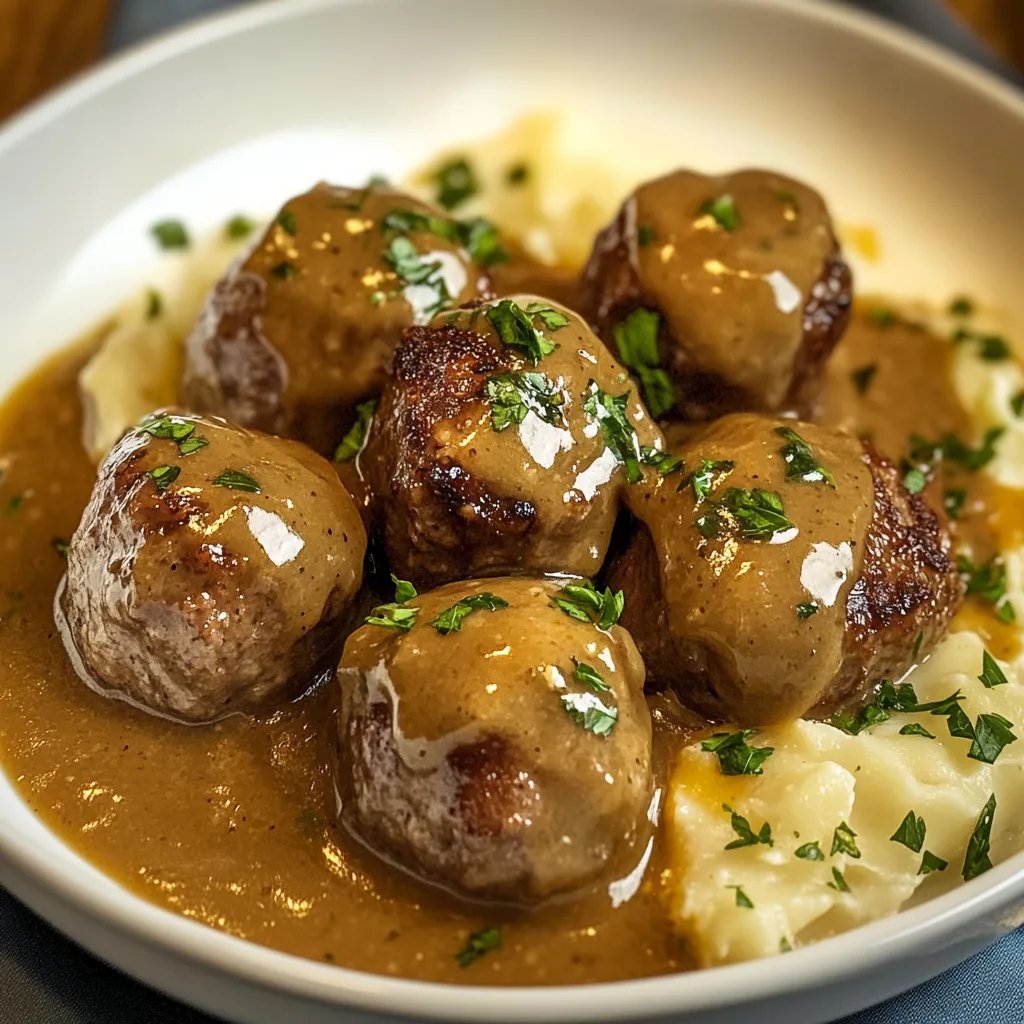 Fleischbällchen in cremiger Sauce
