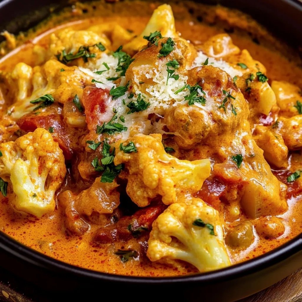 Blumenkohl Curry aus dem Backofen