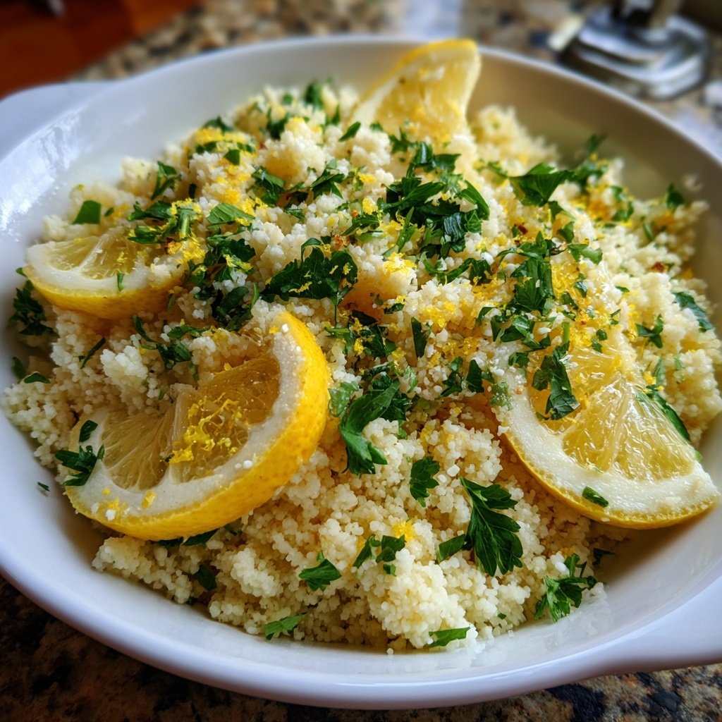 Couscous mit Kräutern und Zitrone