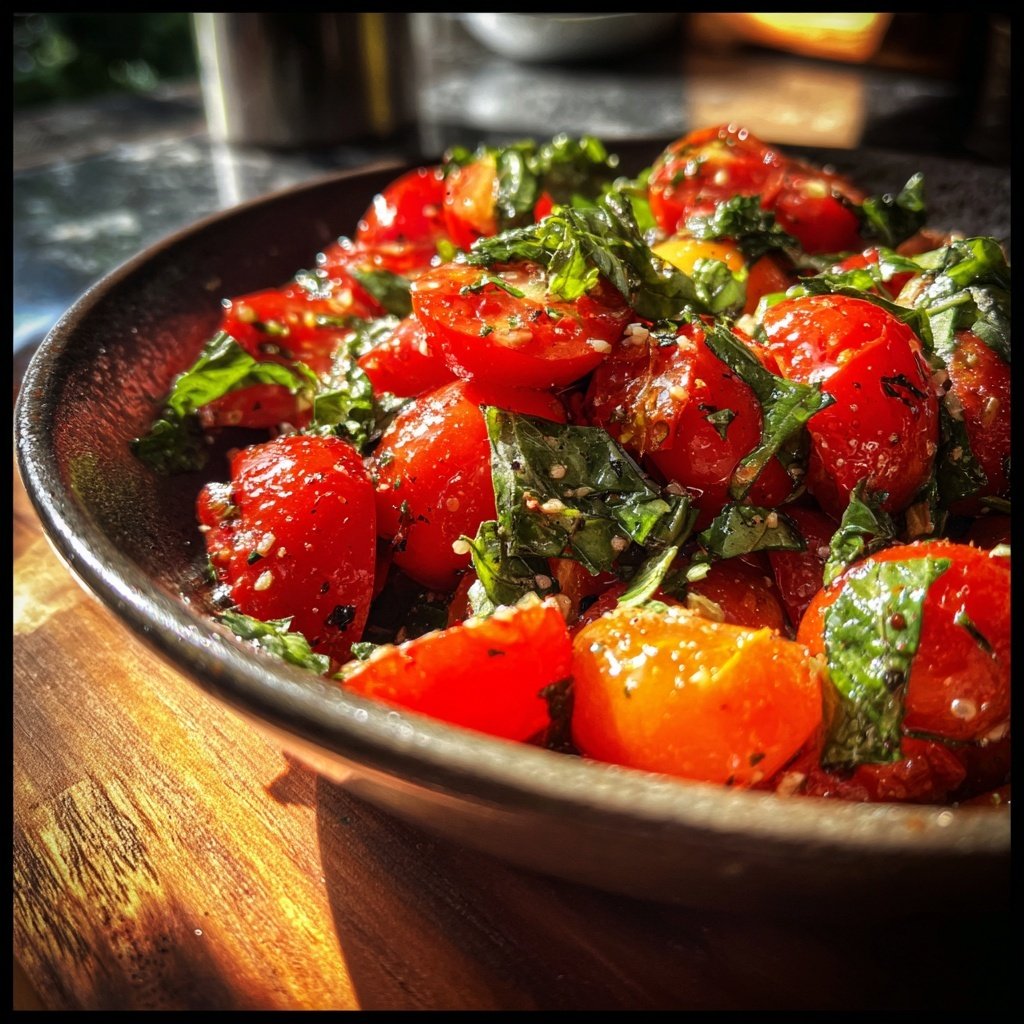 Tomaten Basilikum Salat Zum Grillen