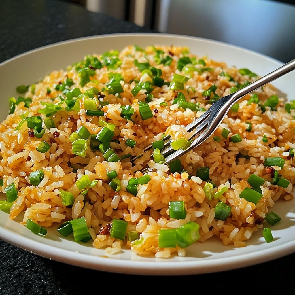 Gebratener Reis mit Frühlingszwiebeln