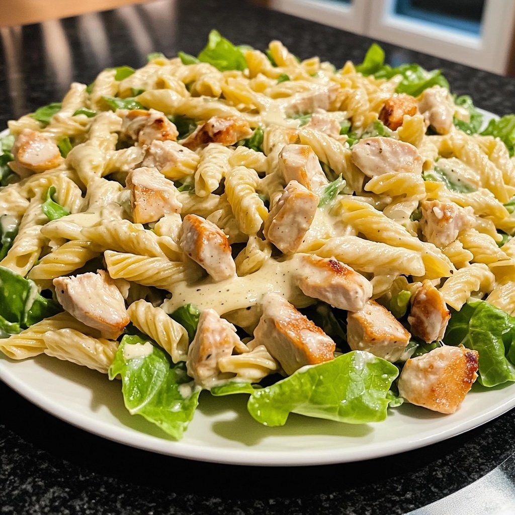 Chicken Caesar Pasta Salat
