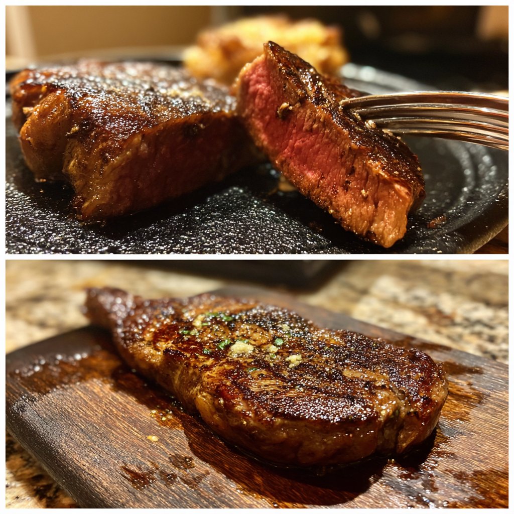 Steak mit Trüffelbutter für zwei