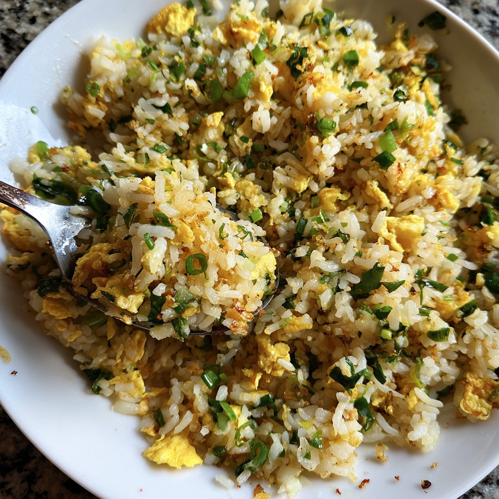 Gebratener Reis mit Frühlingszwiebeln