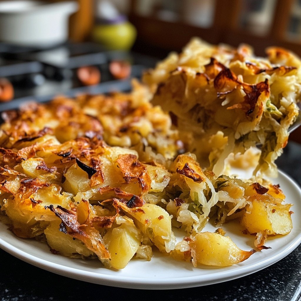 Herzhafte Spitzkohl-Kartoffel-Pfanne