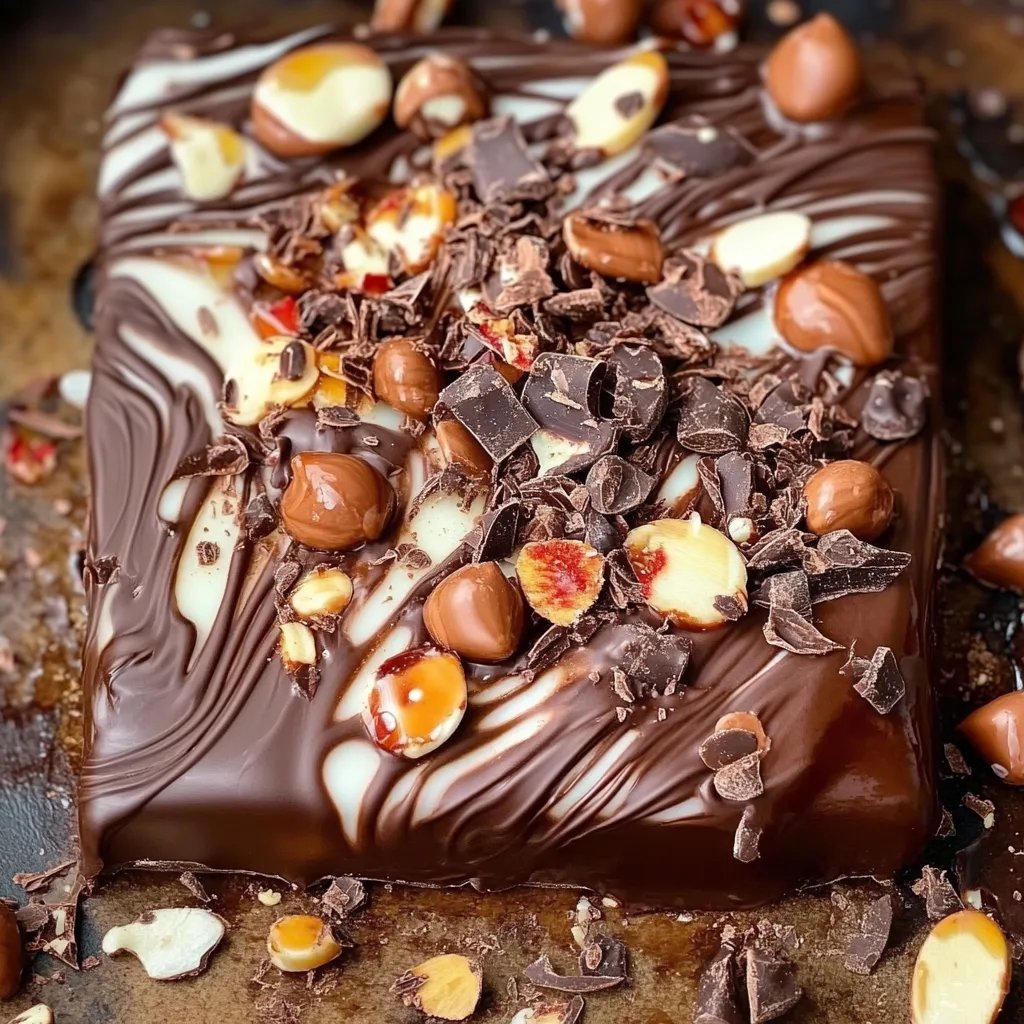 Bruchschokolade selber machen im Backofen