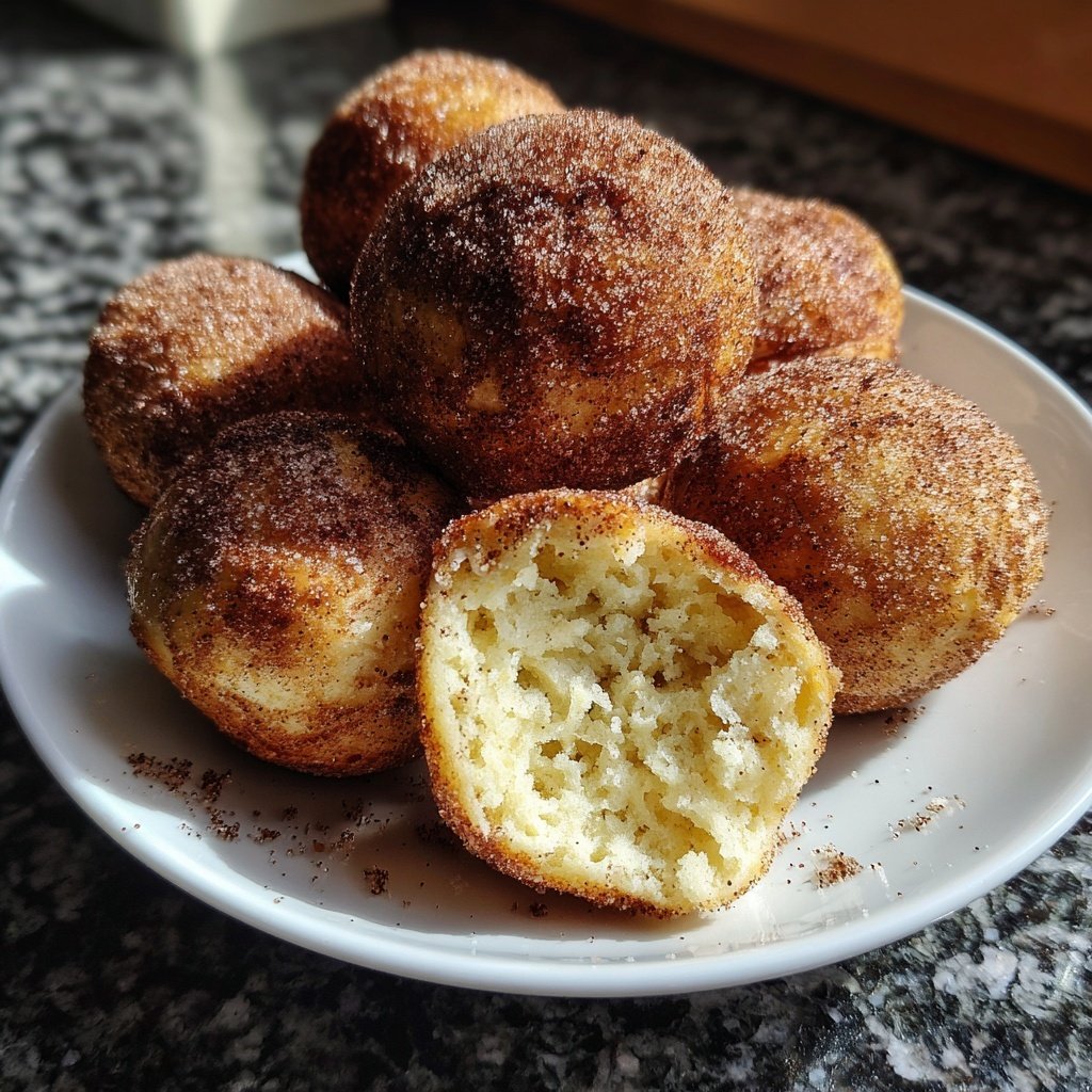 Quarkbällchen mit Zimt