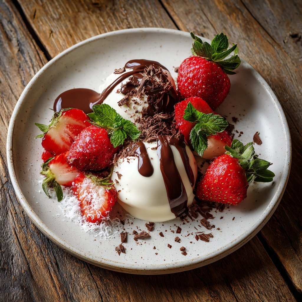 Dessertplatte für Verliebte