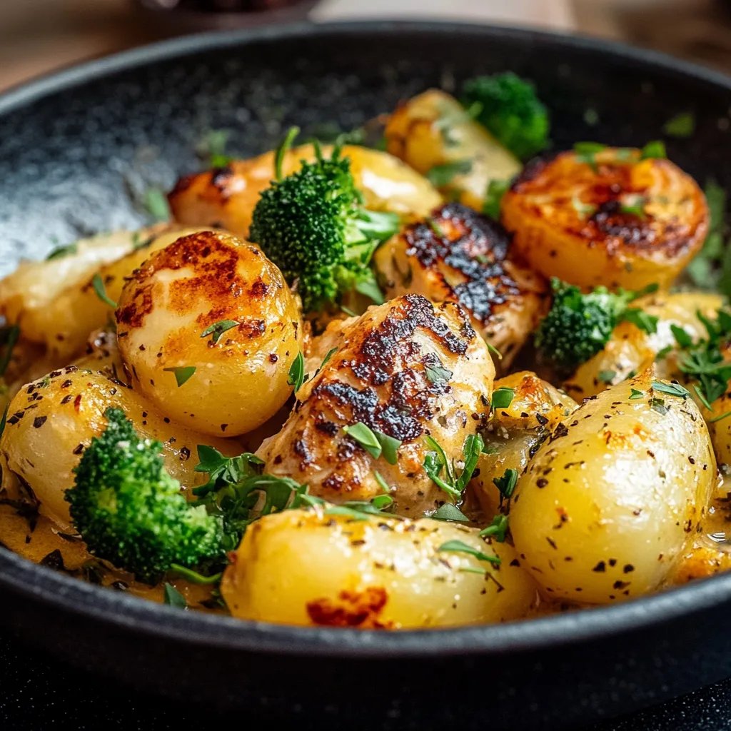 Cremiger Brokkoli mit Kartoffeln