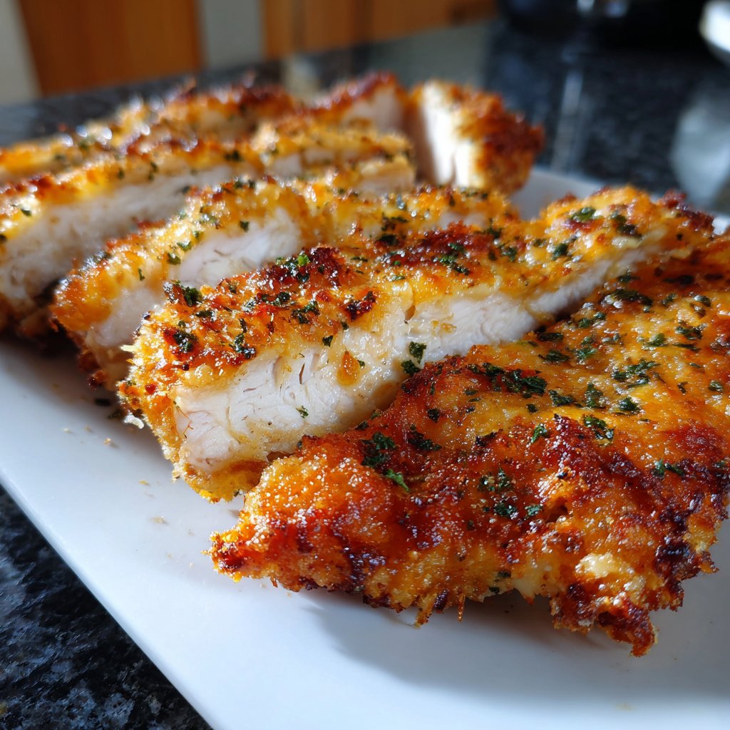 Hähnchenbrust mit Parmesan