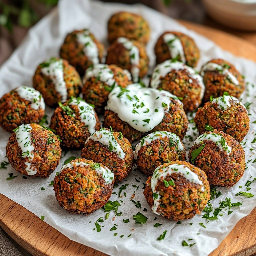 Falafel mit Joghurt-Dip